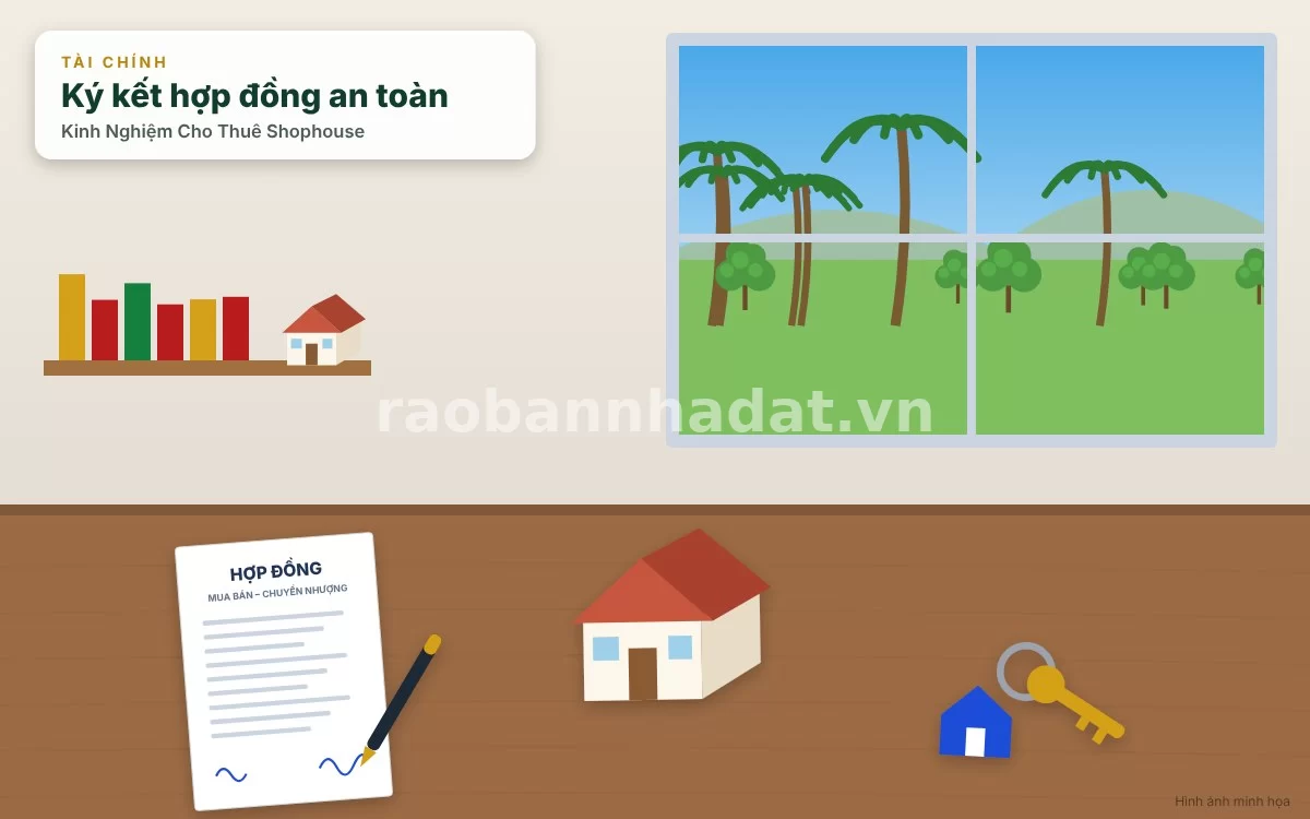 Soạn thảo hợp đồng cho thuê shophouse thương mại chặt chẽ, an toàn pháp lý