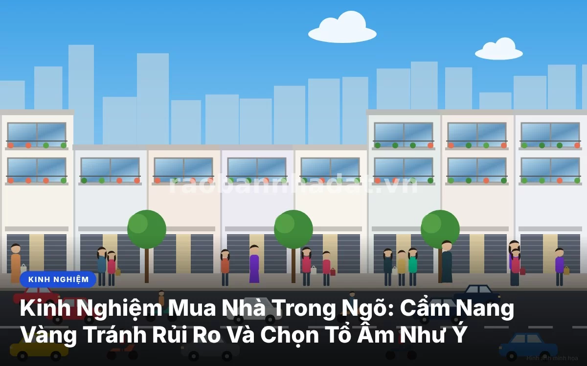 Tổng quan kinh nghiệm mua nhà trong ngõ hẻm đô thị giúp người mua tránh rủi ro và chọn đúng sản phẩm