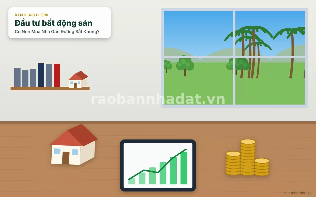 Phân tích nguyên nhân tiếng ồn và hạn chế hành lang an toàn khiến nhà gần đường sắt có giá rẻ