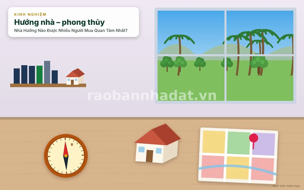Phân tích tầm quan trọng của hướng nhà dưới góc độ phong thủy và khí hậu thực tế