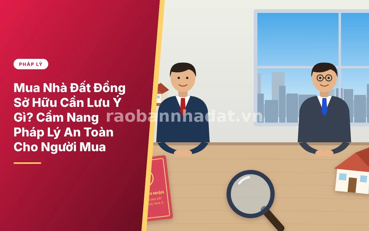 Tổng quan cẩm nang những lưu ý quan trọng khi mua nhà đất đồng sở hữu chung sổ