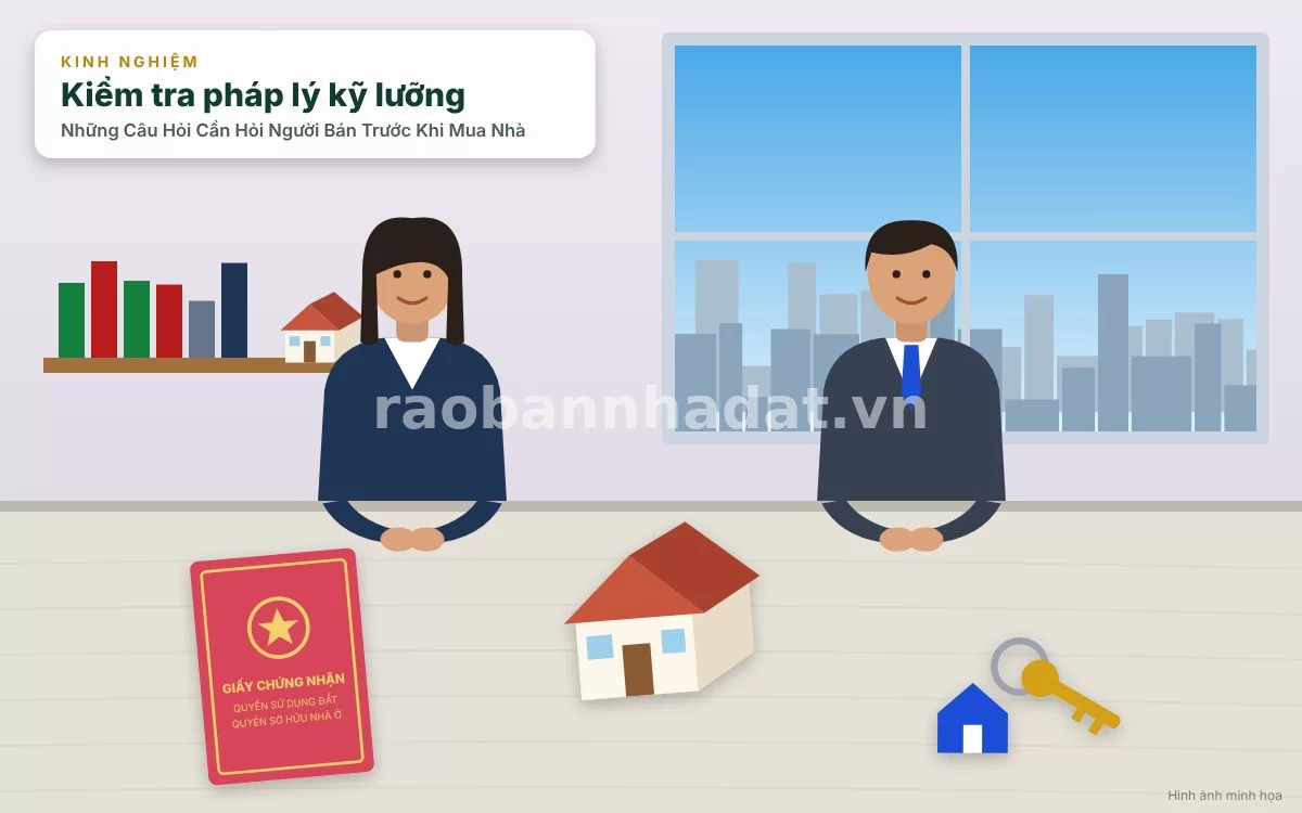 Đặt câu hỏi chi tiết về tình trạng pháp lý và sổ hồng nhà đất trước khi giao dịch