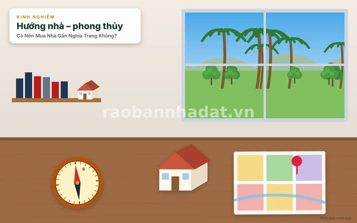 Đánh giá chi tiết góc nhìn phong thủy âm dương và tác động tâm lý khi ở nhà gần nghĩa trang