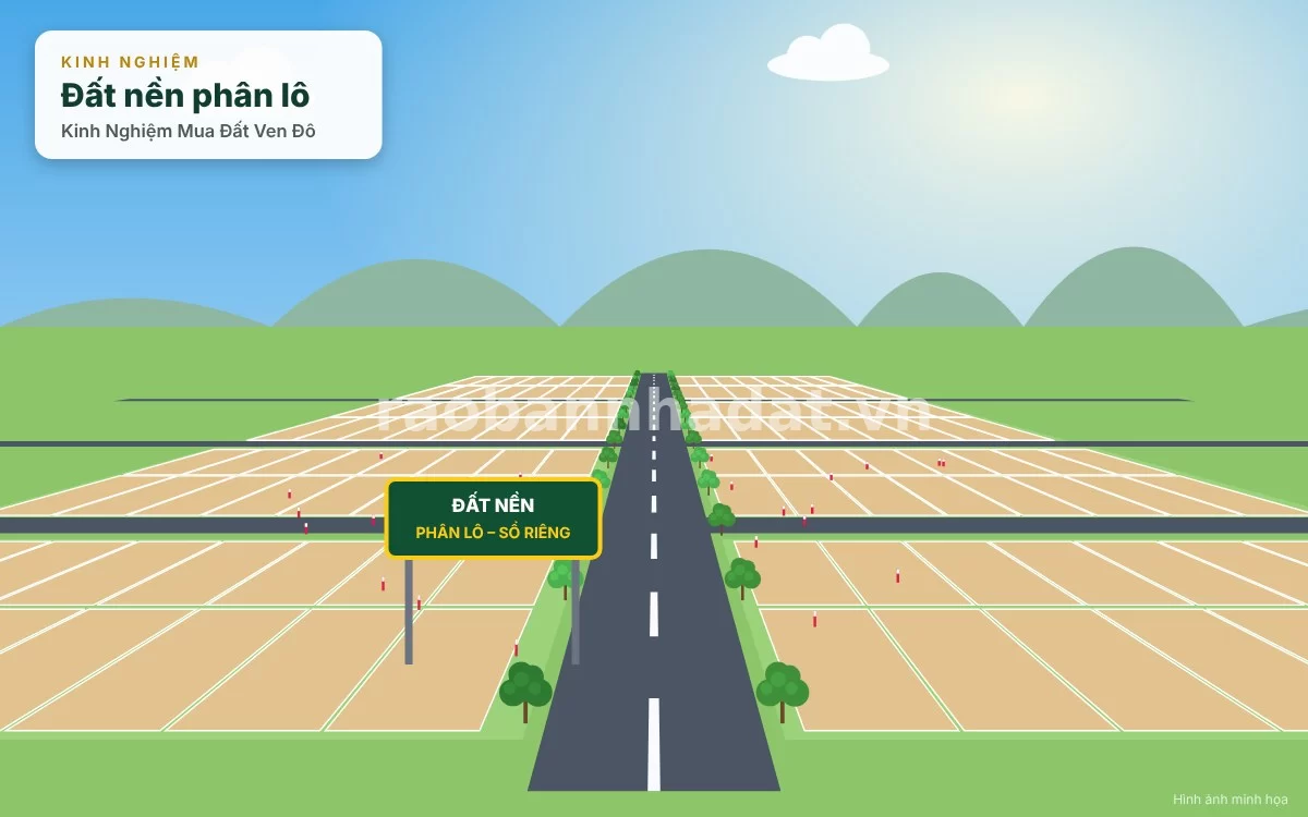 Khảo sát thực tế lô đất ven đô và khu dân cư xung quanh cùng chuyên viên môi giới