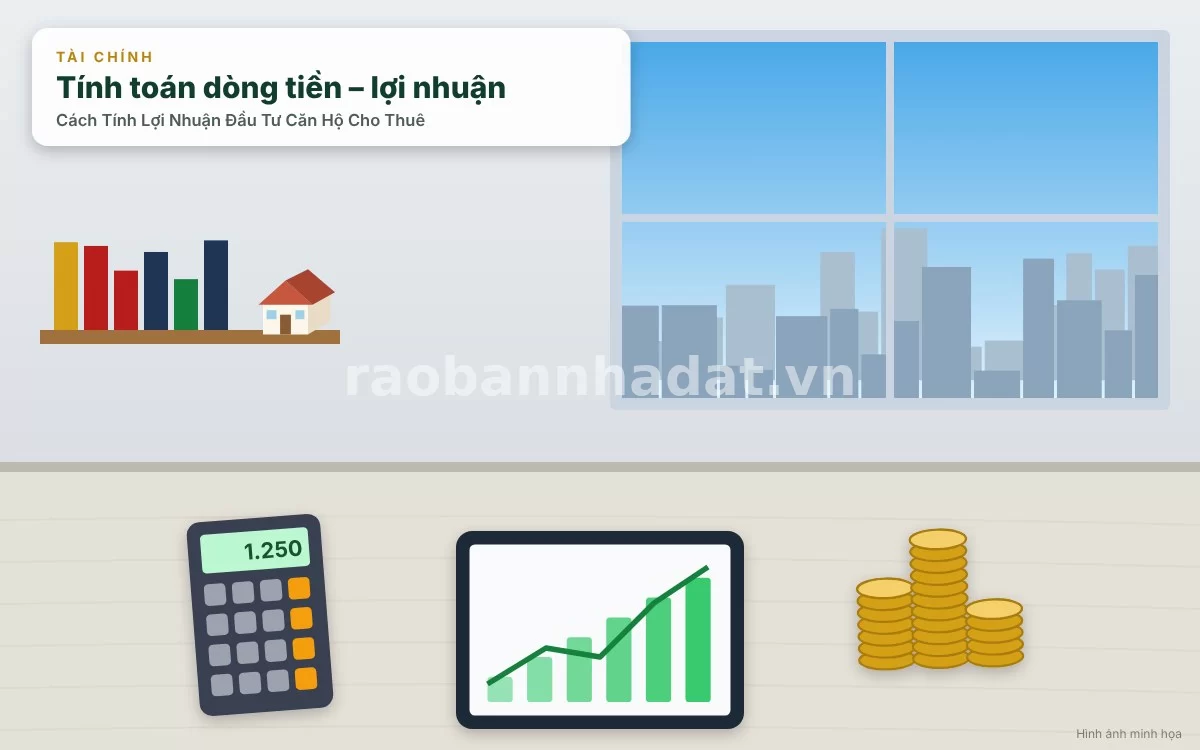 Hướng dẫn chi tiết công thức tính tỷ suất lợi nhuận gộp và ròng căn hộ cho thuê