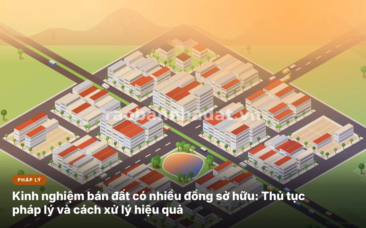 Tổng quan kinh nghiệm và thủ tục pháp lý khi giao dịch bán đất có nhiều đồng sở hữu