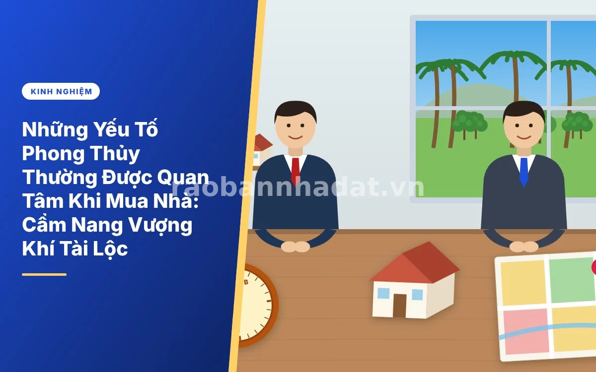 Tổng quan cẩm nang chi tiết các yếu tố phong thủy quan trọng nhất khi lựa chọn mua nhà