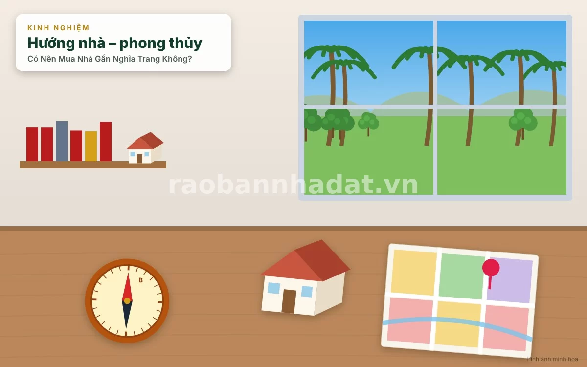 Các giải pháp tăng cường ánh sáng, cây xanh giúp hóa giải phong thủy khi ở nhà gần nghĩa trang