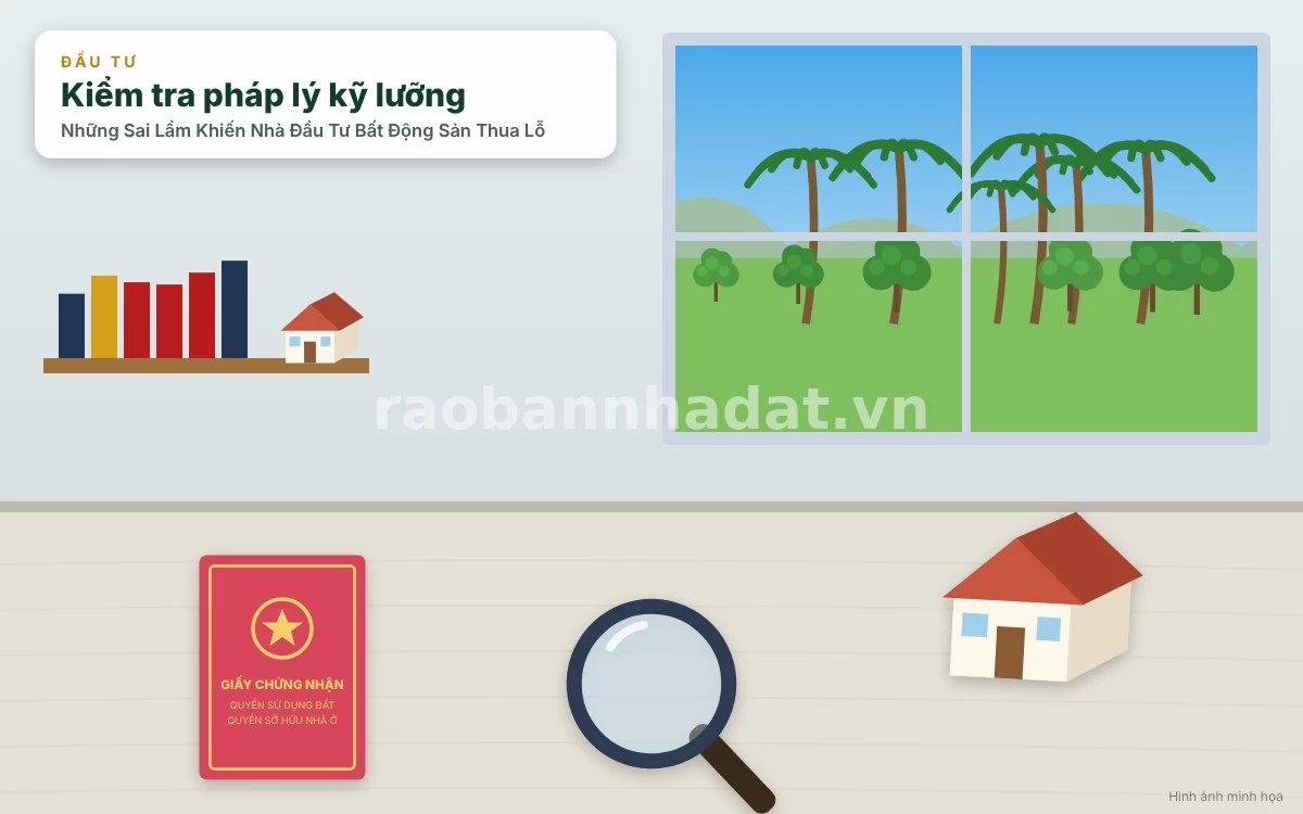 Cảnh kiểm tra kỹ lưỡng hồ sơ pháp lý, sổ đỏ và thông tin quy hoạch tại văn phòng công chứng