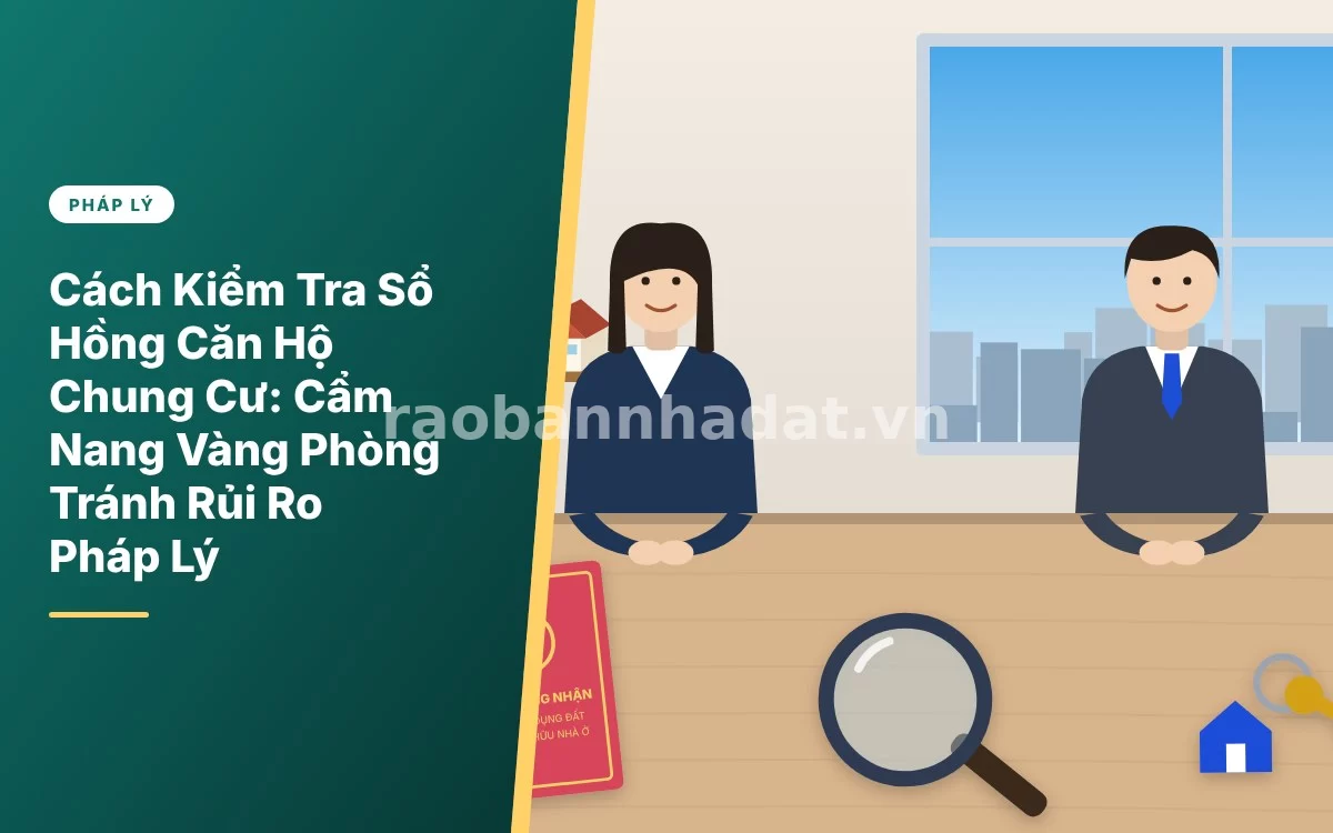 Tổng quan hướng dẫn chi tiết cách kiểm tra sổ hồng căn hộ chung cư an toàn trước khi giao dịch