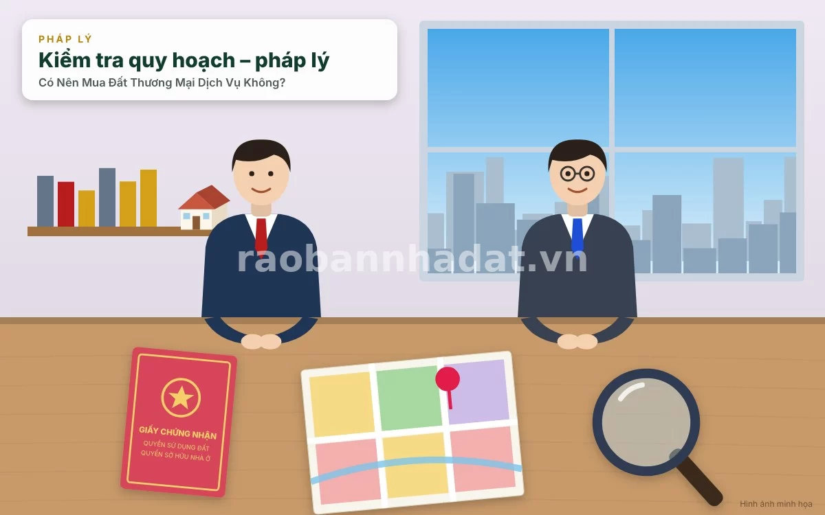 Các bí quyết thẩm định quy hoạch và nguyên tắc vàng khi đầu tư đất thương mại dịch vụ an toàn