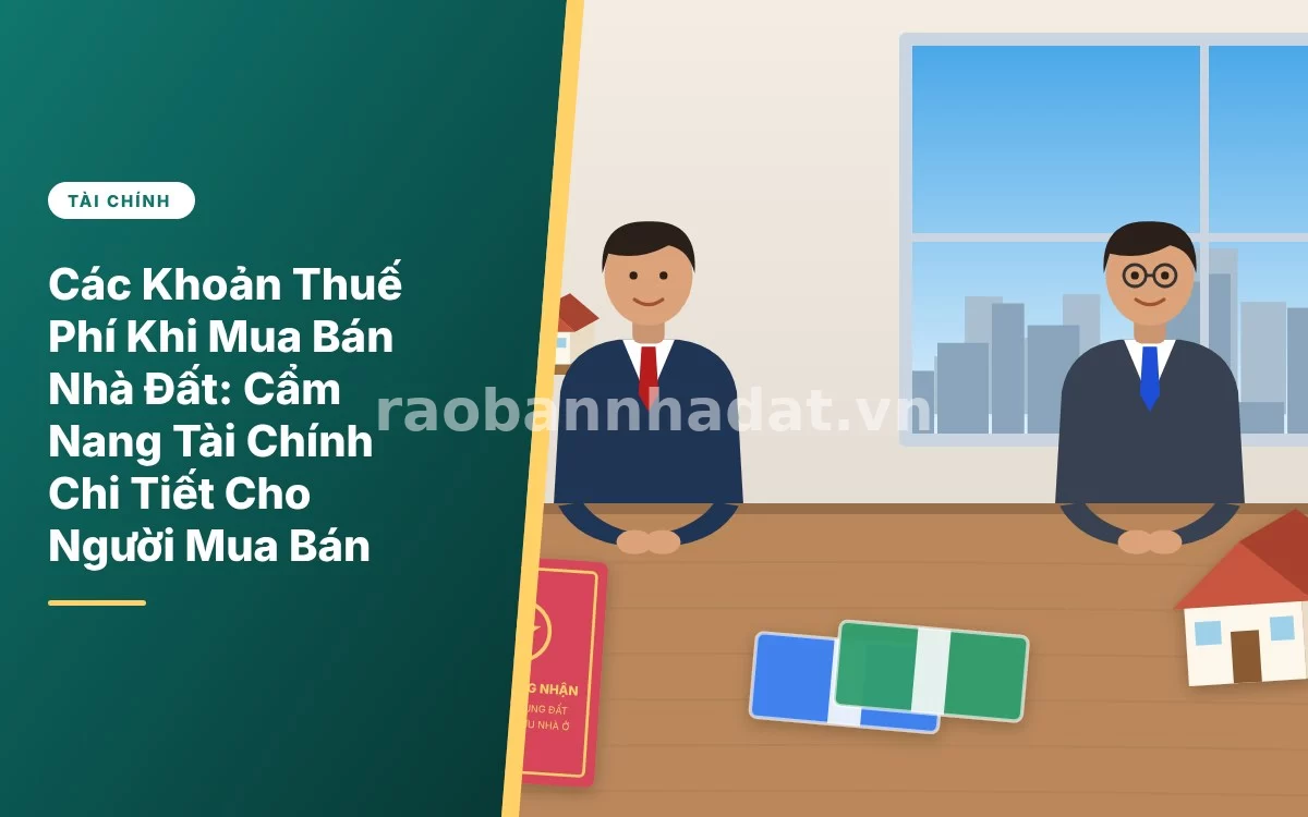 Tổng quan cẩm nang chi tiết các khoản thuế phí khi mua bán chuyển nhượng nhà đất