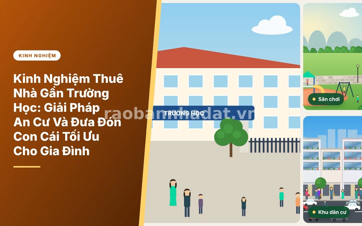 Tổng quan kinh nghiệm tìm kiếm và thuê nhà gần trường học thuận tiện đưa đón con cái
