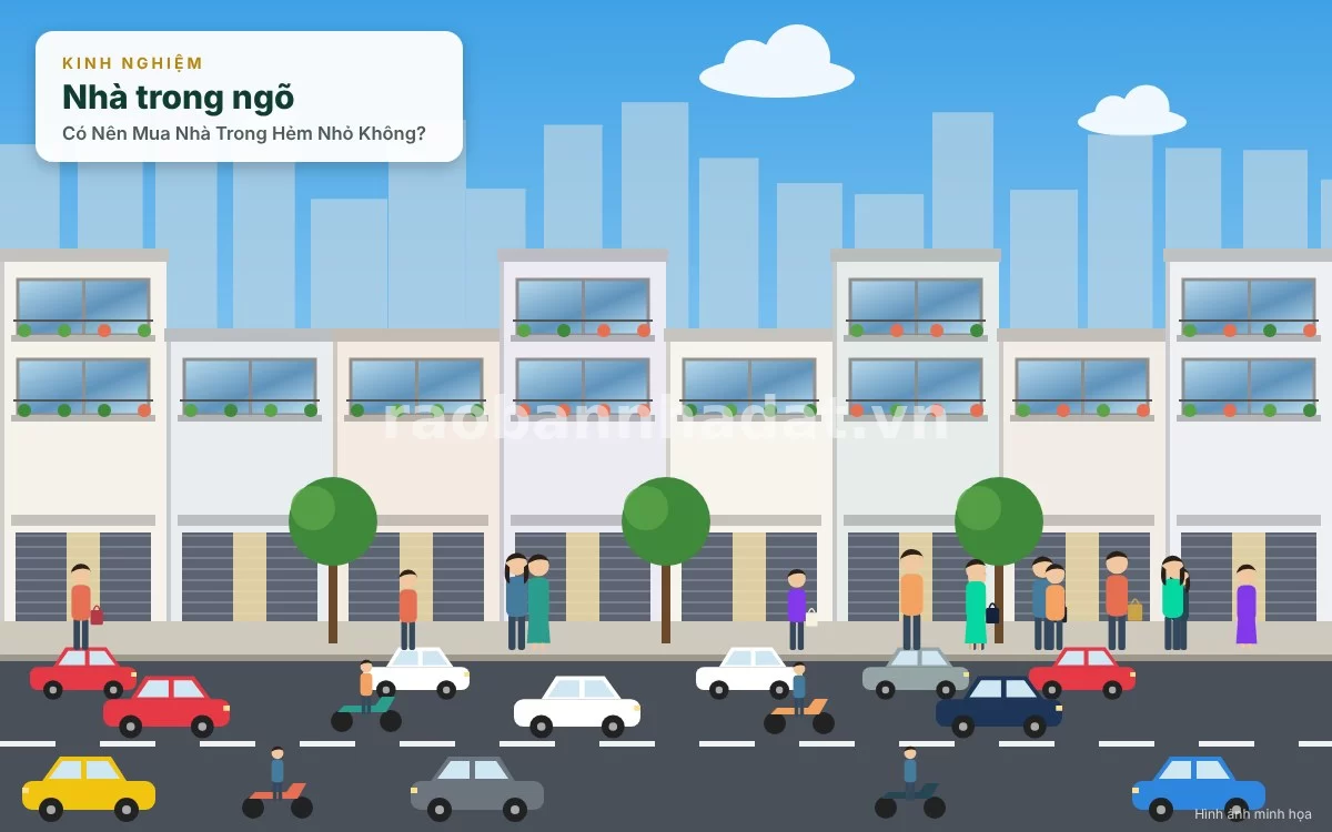 Chi tiết các ưu điểm về giá cả hợp lý và không gian yên tĩnh của nhà trong hẻm nhỏ