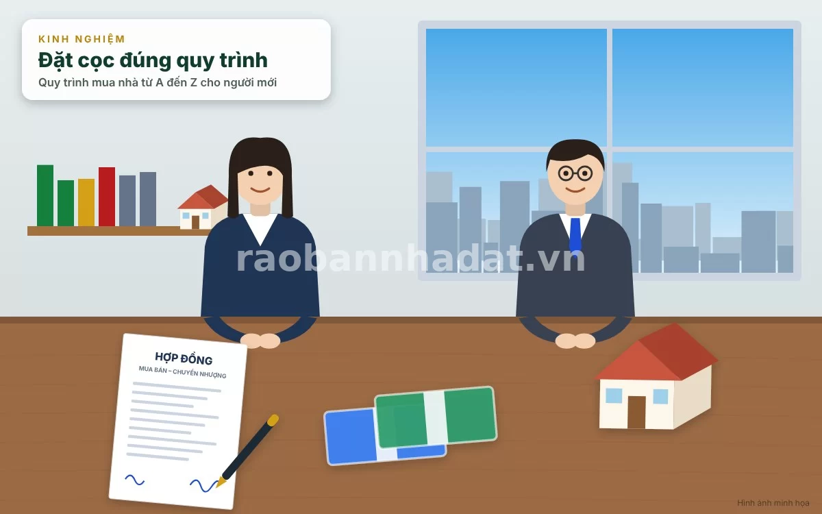 Thương lượng giá và ký kết hợp đồng đặt cọc