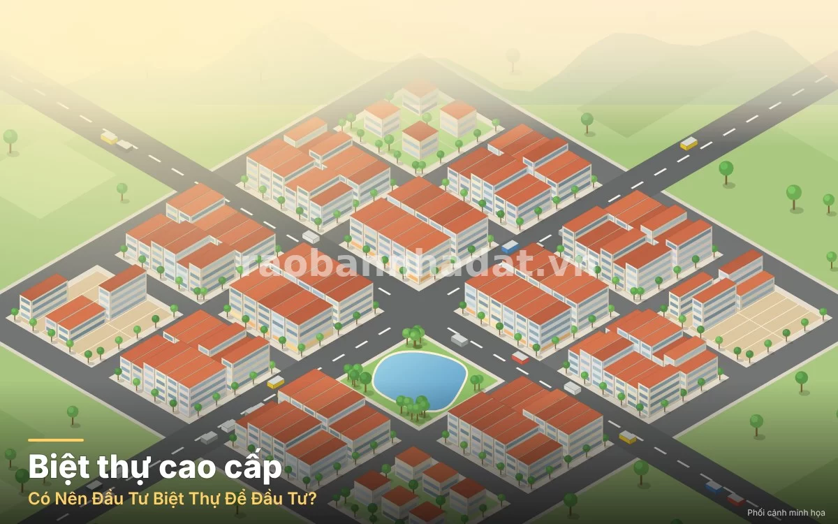 Khu đô thị biệt thự sinh thái cao cấp sang trọng, không gian xanh mát và đẳng cấp