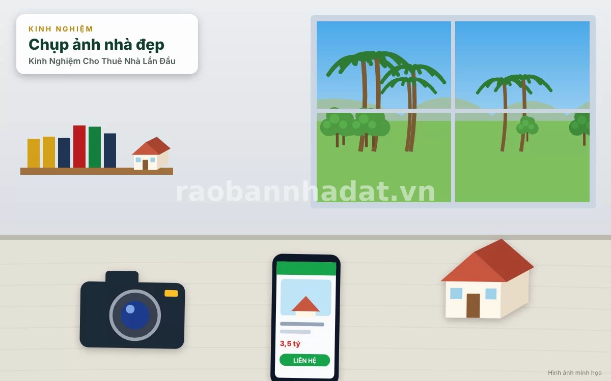Chiến thuật chụp ảnh và đăng tin cho thuê nhà đất trực tuyến hiệu quả