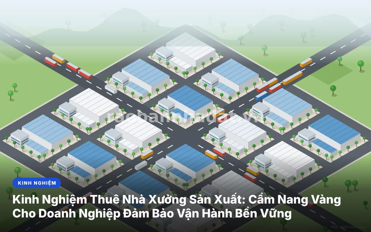 Tổng quan kinh nghiệm tìm kiếm và thuê nhà xưởng sản xuất công nghiệp đạt chuẩn an toàn