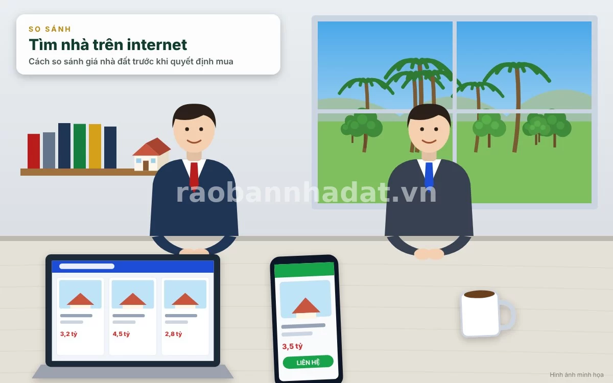 Tham khảo dữ liệu giá nhà đất từ nhiều nguồn