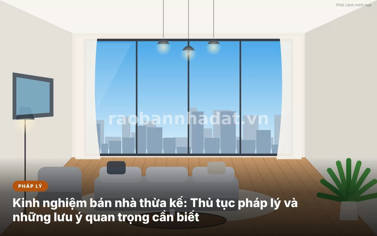 Tổng quan kinh nghiệm và thủ tục pháp lý khi giao dịch bán nhà thừa kế