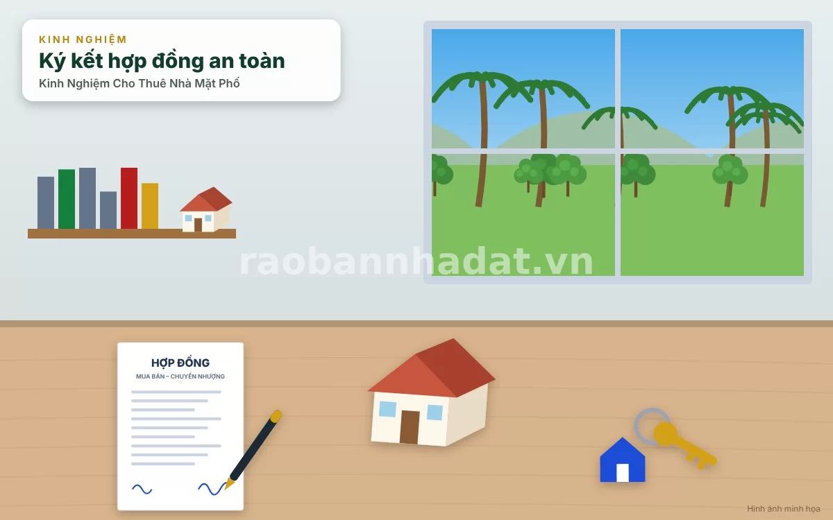 Soạn thảo hợp đồng cho thuê nhà mặt phố thương mại chặt chẽ, an toàn pháp lý