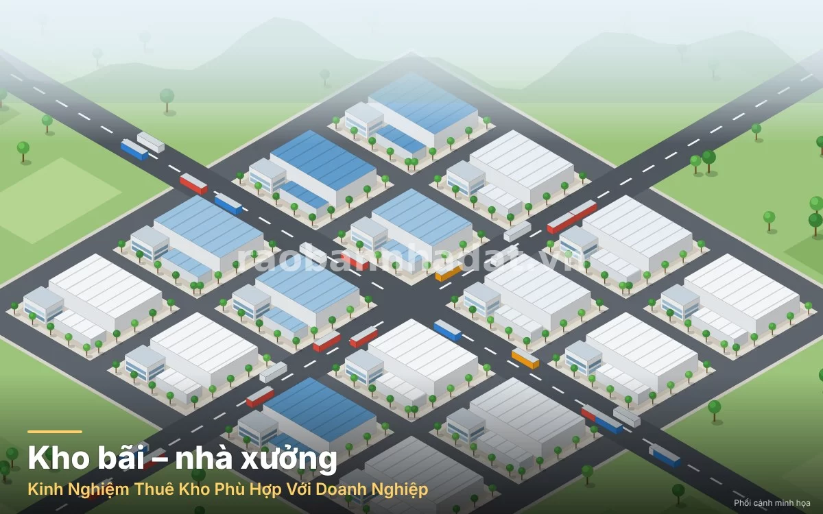 Các tiêu chí đánh giá diện tích, thể tích và hạ tầng giao thông kho bãi doanh nghiệp