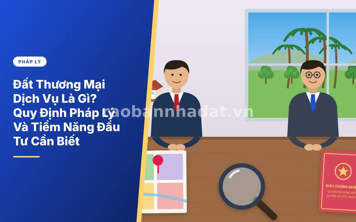 Tổng quan chi tiết định nghĩa và tiềm năng đầu tư đất thương mại dịch vụ hiện nay
