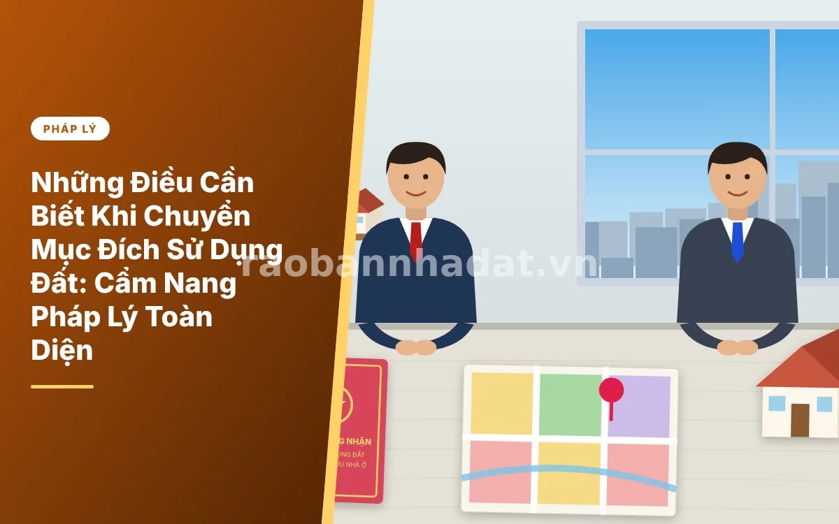 Tổng quan cẩm nang chi tiết những điều cần biết khi chuyển mục đích sử dụng đất