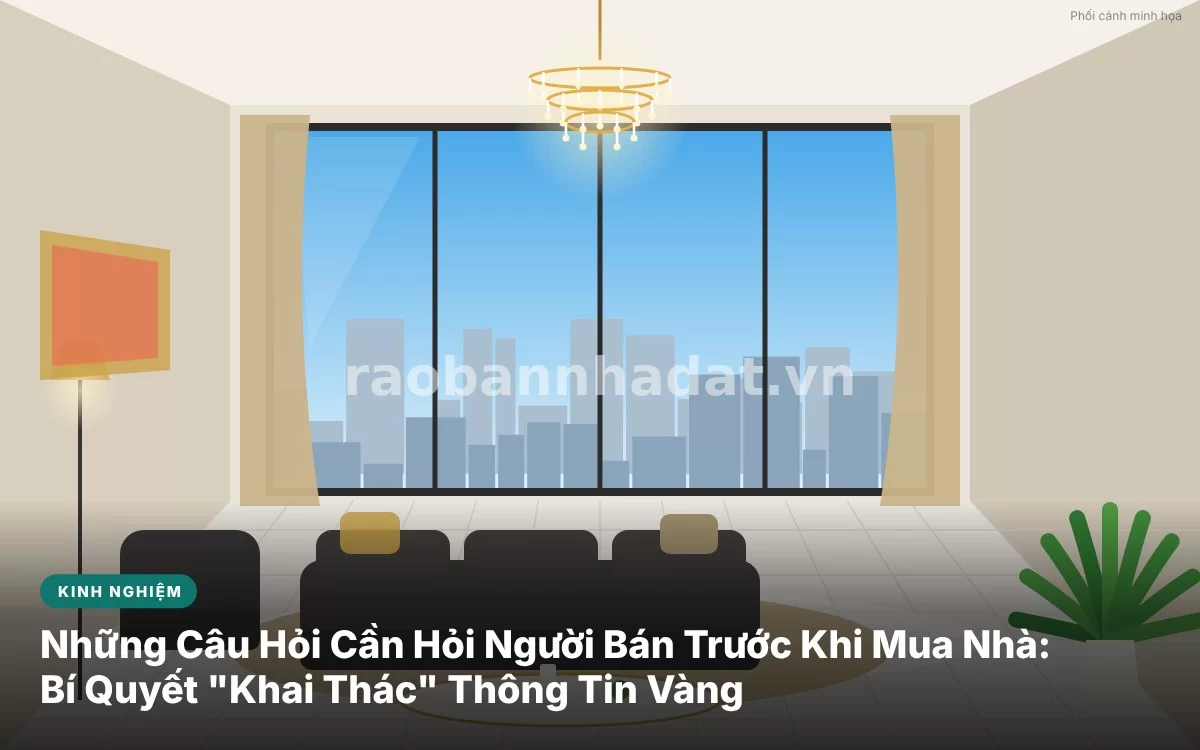 Tổng quan danh sách các câu hỏi quan trọng cần đặt ra cho người bán trước khi mua nhà