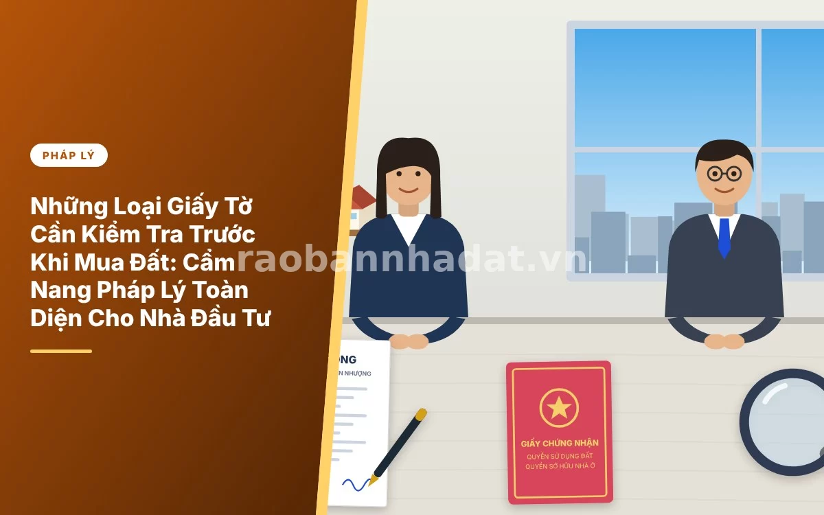 Tổng quan cẩm nang kiểm tra đầy đủ các loại giấy tờ pháp lý quan trọng trước khi mua đất