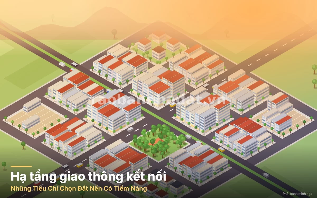 Hạ tầng giao thông đường xá rộng rãi kết nối các khu vực vùng ven với trung tâm thành phố