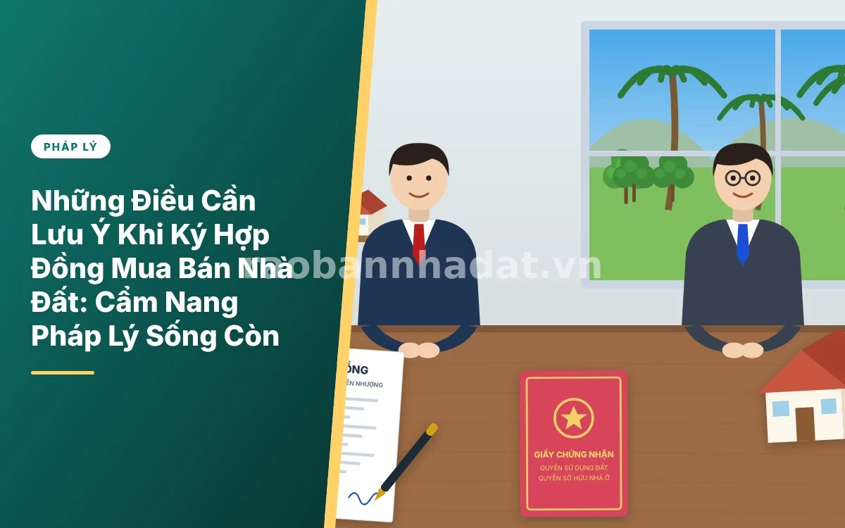 Tổng quan cẩm nang những điều cần lưu ý quan trọng khi ký hợp đồng mua bán nhà đất
