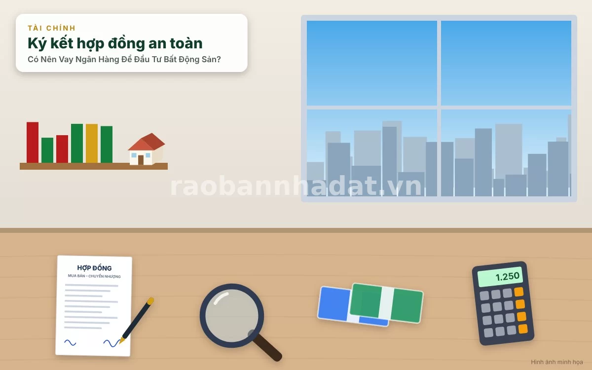 Kiểm tra kỹ lưỡng các điều khoản hợp đồng tín dụng và biểu phí vay vốn tại phòng giao dịch ngân hàng