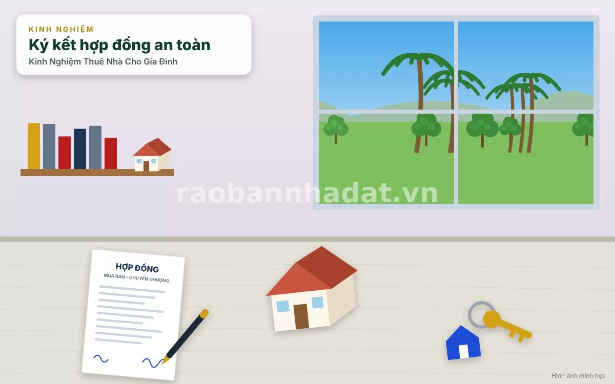 Ký kết hợp đồng thuê nhà dài hạn chặt chẽ và an toàn pháp lý cho hộ gia đình
