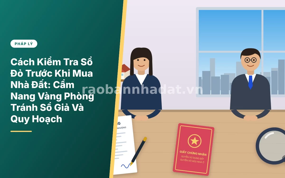 Tổng quan hướng dẫn chi tiết cách kiểm tra sổ đỏ nhà đất an toàn trước khi mua