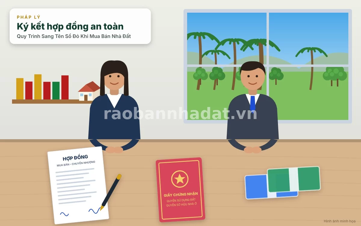 Chuẩn bị đầy đủ bộ hồ sơ sang tên sổ đỏ và các tờ khai thuế phí theo quy định
