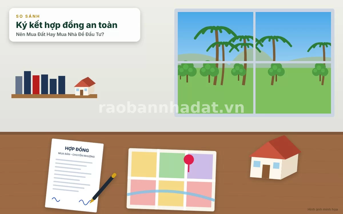 Nhà đầu tư thành công đang xem xét bản đồ quy hoạch và ký kết hợp đồng mua bán bất động sản