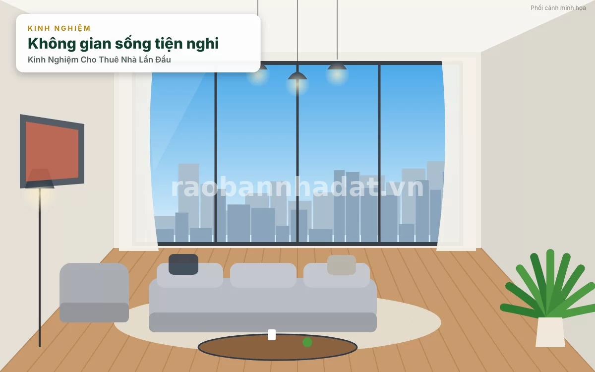 Tân trang và trang bị nội thất cơ bản cho nhà chuẩn bị cho thuê