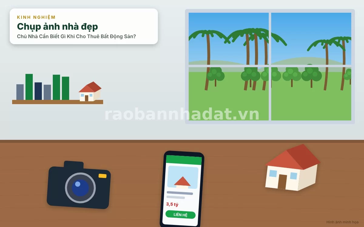 Chiến thuật chụp ảnh và đăng tin tiếp thị cho thuê bất động sản trực tuyến hiệu quả