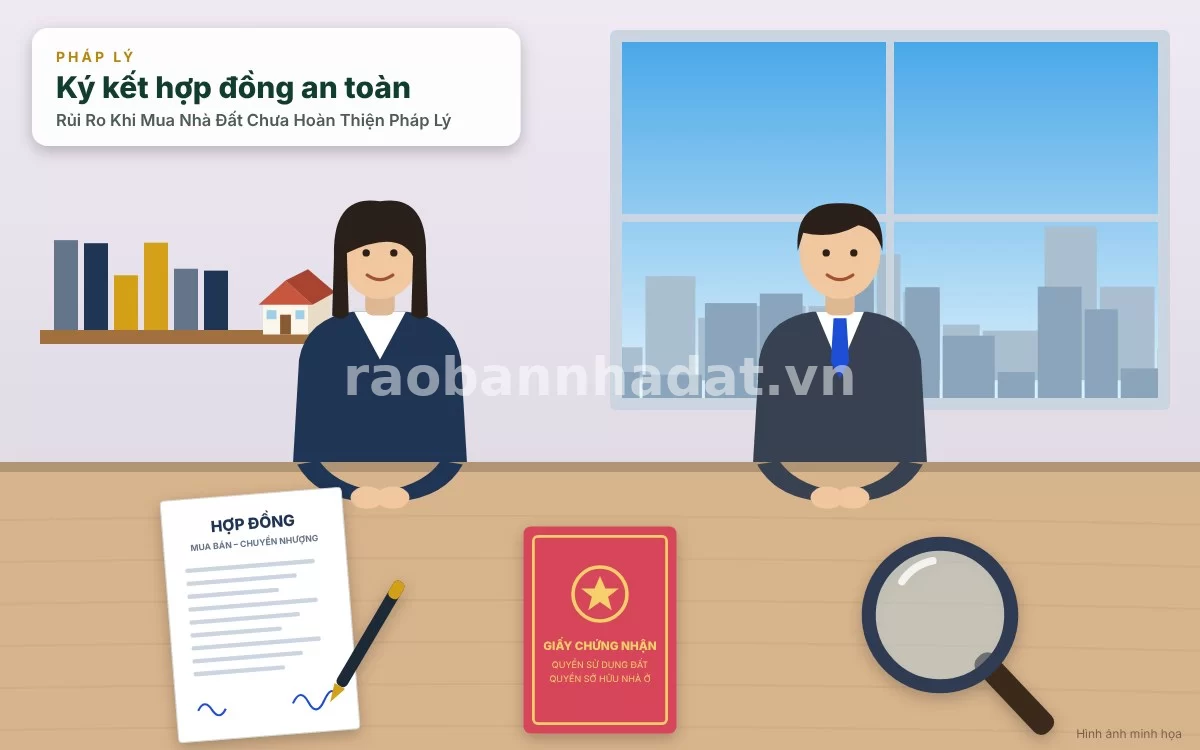 Các kinh nghiệm phòng thủ pháp lý và ràng buộc hợp đồng khi mua nhà đất chưa hoàn thiện