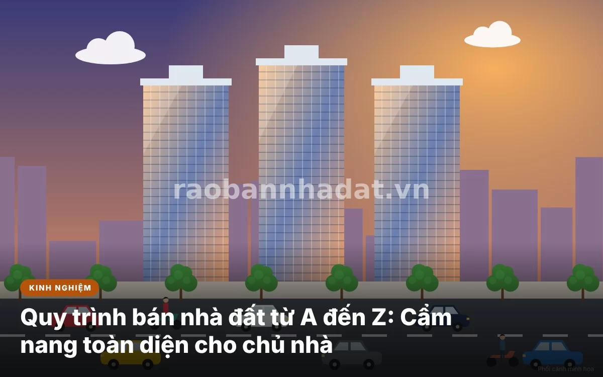 Tổng quan quy trình từ A đến Z các bước bán nhà đất chuyên nghiệp và an toàn