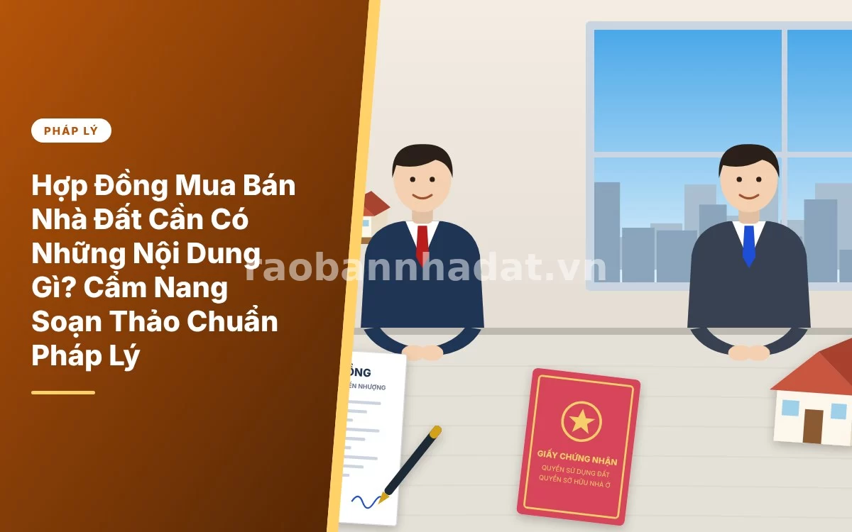 Tổng quan cẩm nang soạn thảo các nội dung quan trọng trong hợp đồng mua bán nhà đất