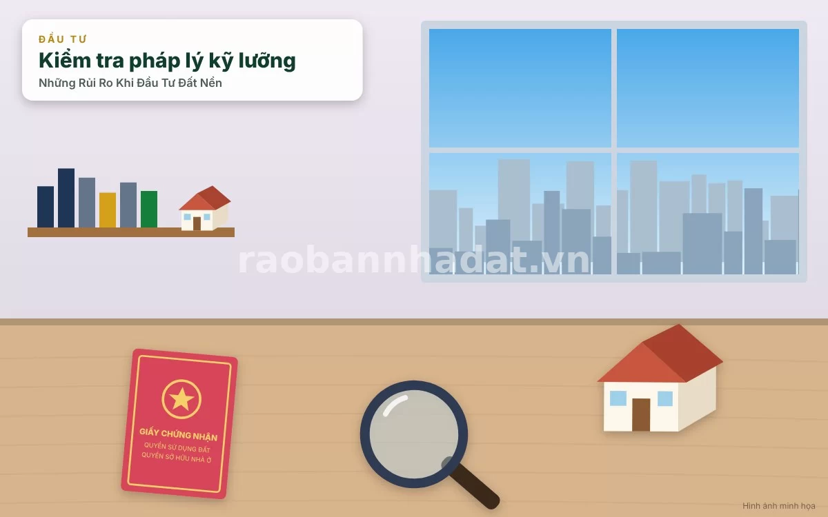 Kiểm tra kỹ lưỡng hồ sơ sổ đỏ và thông tin pháp lý đất nền tại phòng công chứng