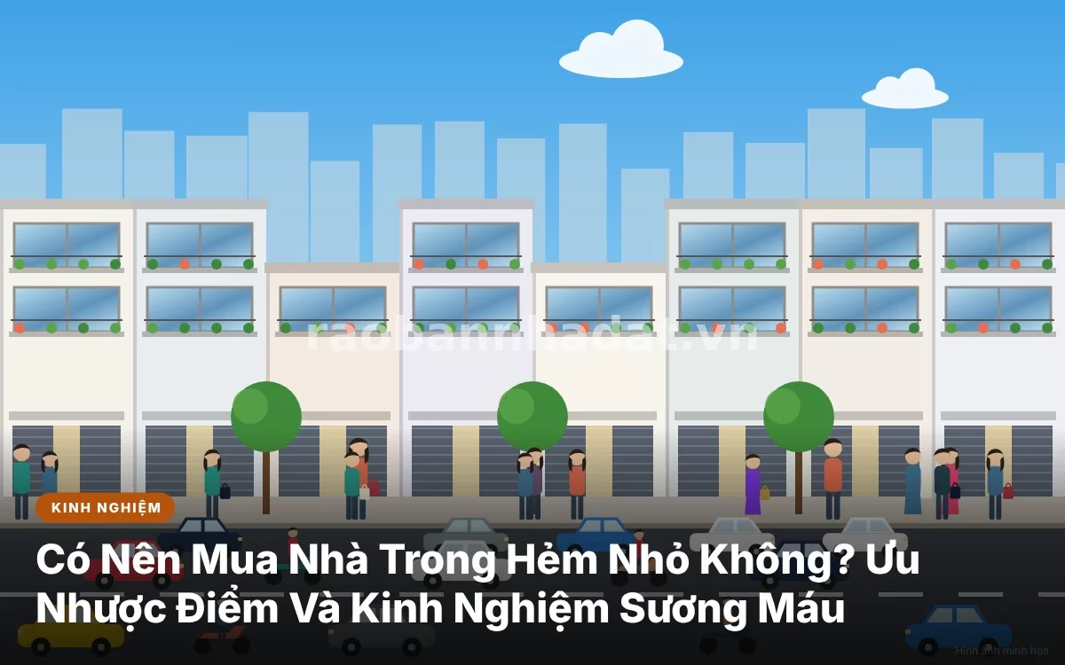 Tổng quan phân tích ưu nhược điểm khi mua nhà trong hẻm nhỏ tại các đô thị lớn
