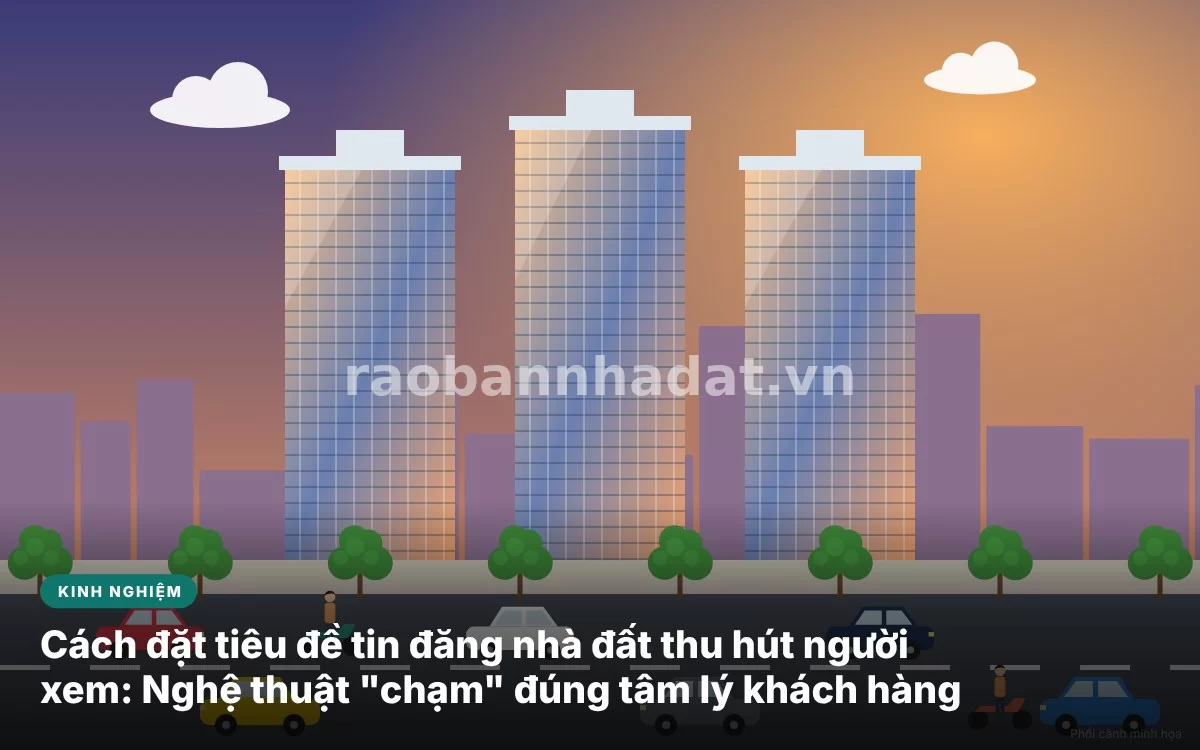 Tổng quan nghệ thuật đặt tiêu đề tin đăng nhà đất thu hút người xem tối đa