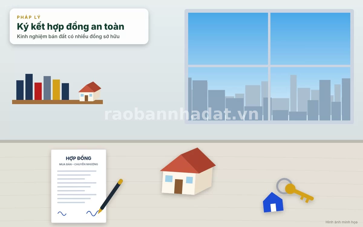 Giải pháp xử lý tình huống đồng sở hữu không hợp tác hoặc tiến hành tách thửa trước khi bán