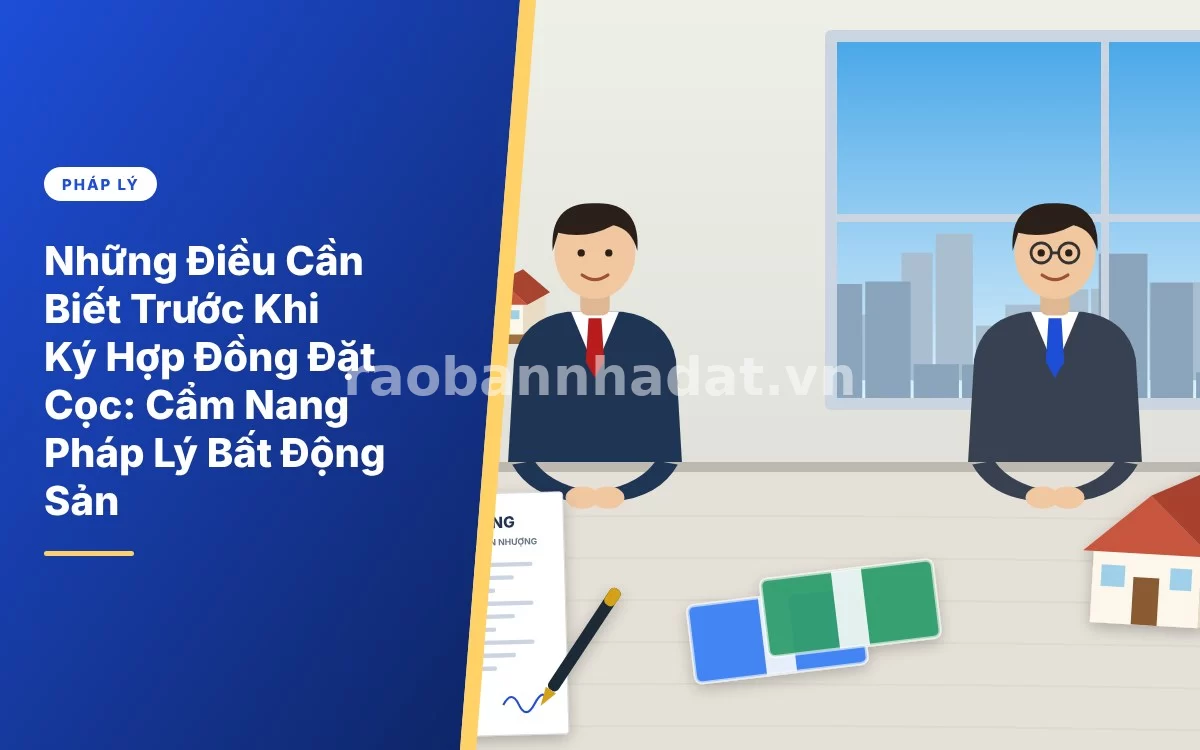 Tổng quan những điều cần biết trước khi ký hợp đồng đặt cọc bất động sản