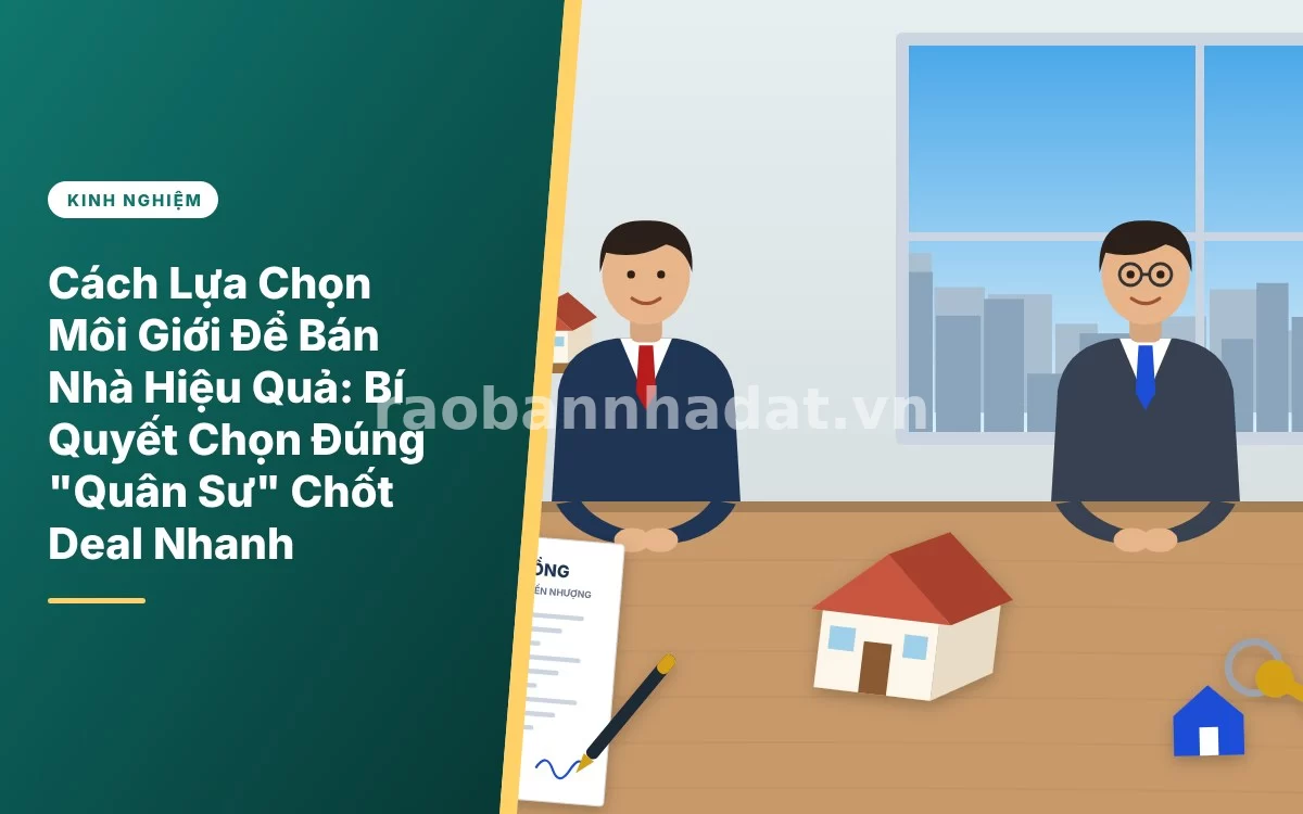 Tổng quan kinh nghiệm lựa chọn chuyên viên môi giới bất động sản uy tín