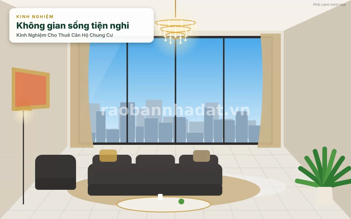Chuẩn bị và trang bị nội thất căn hộ chung cư trước khi cho thuê