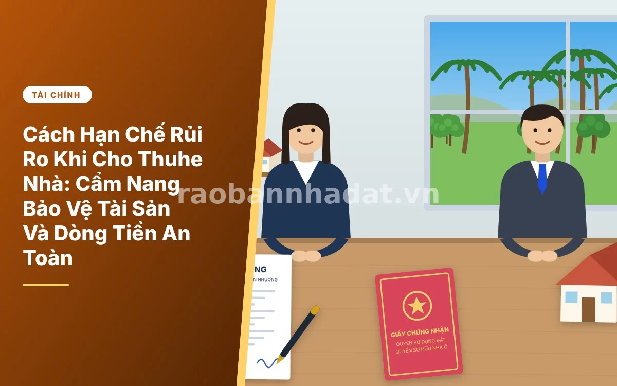 Tổng quan các cách hạn chế rủi ro pháp lý và tài chính khi cho thuê nhà đất